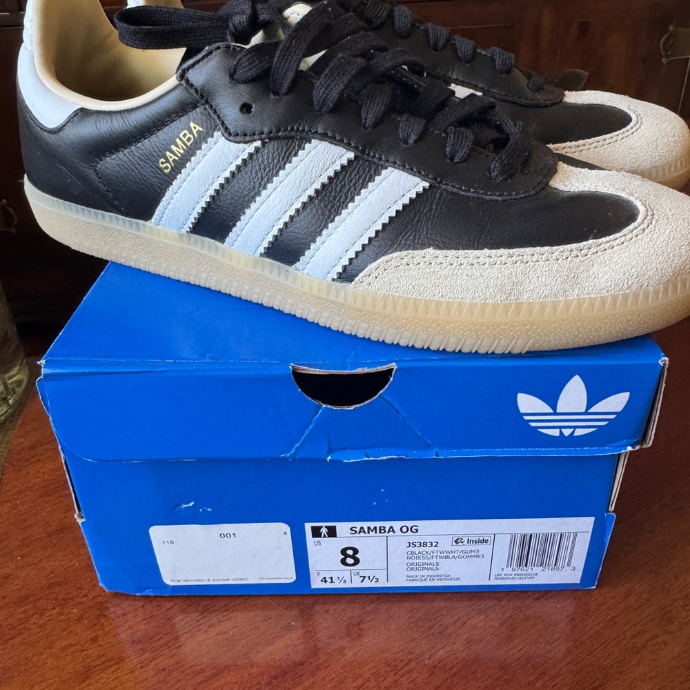 Adidas Samba OG Men’s size 8 Black White Cream Sneakers